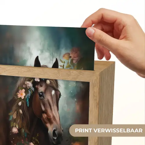 Paard - Natuur - Bloemen - Dieren - Bos Light Box met kabel (Kinderlampje) klein -USP_websiteprintNL