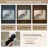 Blauw - Marmer - Goud Light Box met batterij (Wandlamp) middel -USP_lichtkleurNL