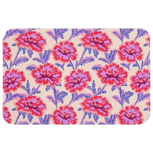 Bloemen - Patroon - Meerkleurig Badmat klein 997 -3d