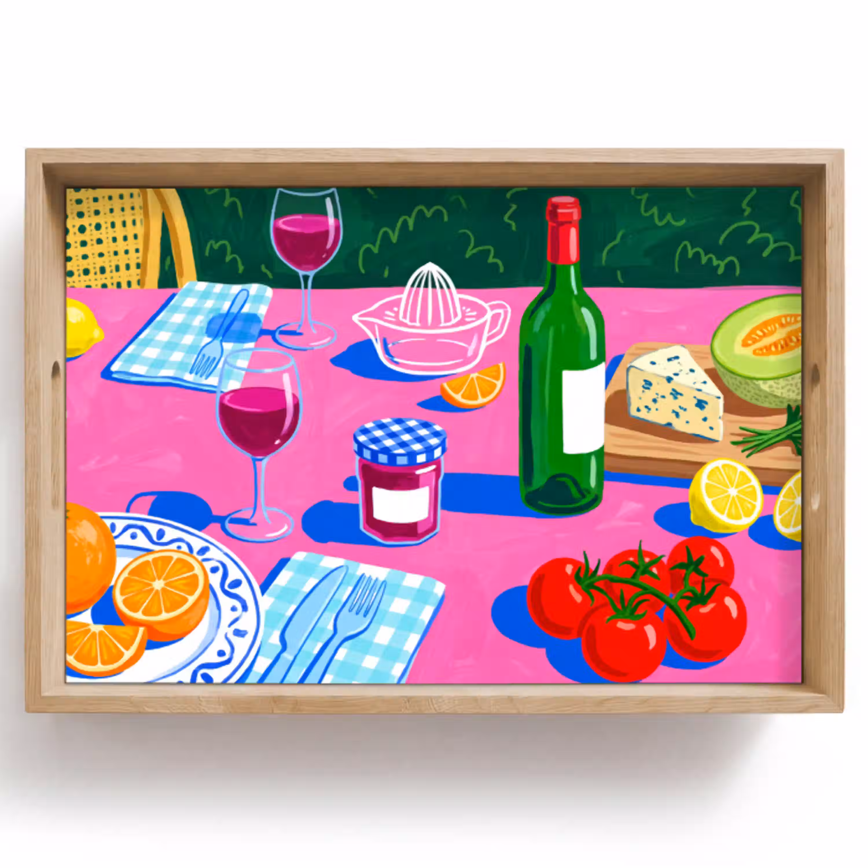 Eten - Tafel - Illustratie Dienblad Rechthoek middel -z3d_shopping