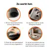 Vlakken - Abstract - Zwart - Strepen Inductie beschermer vinyl 3mm klein -zzzzzzz-td-werking