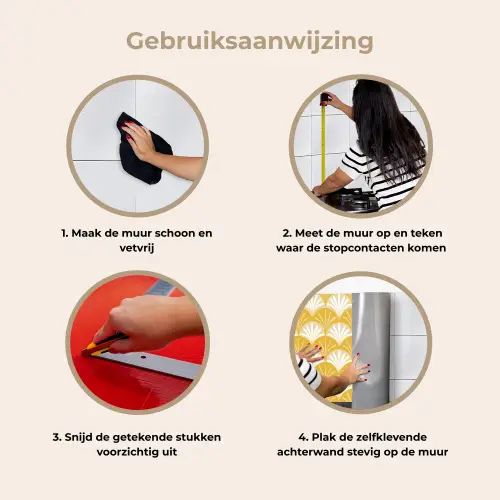Waaier - Geel - Art keuken achterwand 2 middel 871 -gebruiksaanwijzing_NL
