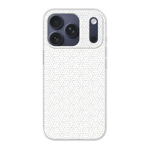 Grafisch - Patroon - Modern - Hexagon Telefoonhoesje iPhone 17 Pro klein 878 -3d