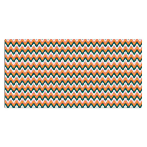 Retro - Disco - Golven - Kleur Muismat XXL klein 681 -3d_leeg