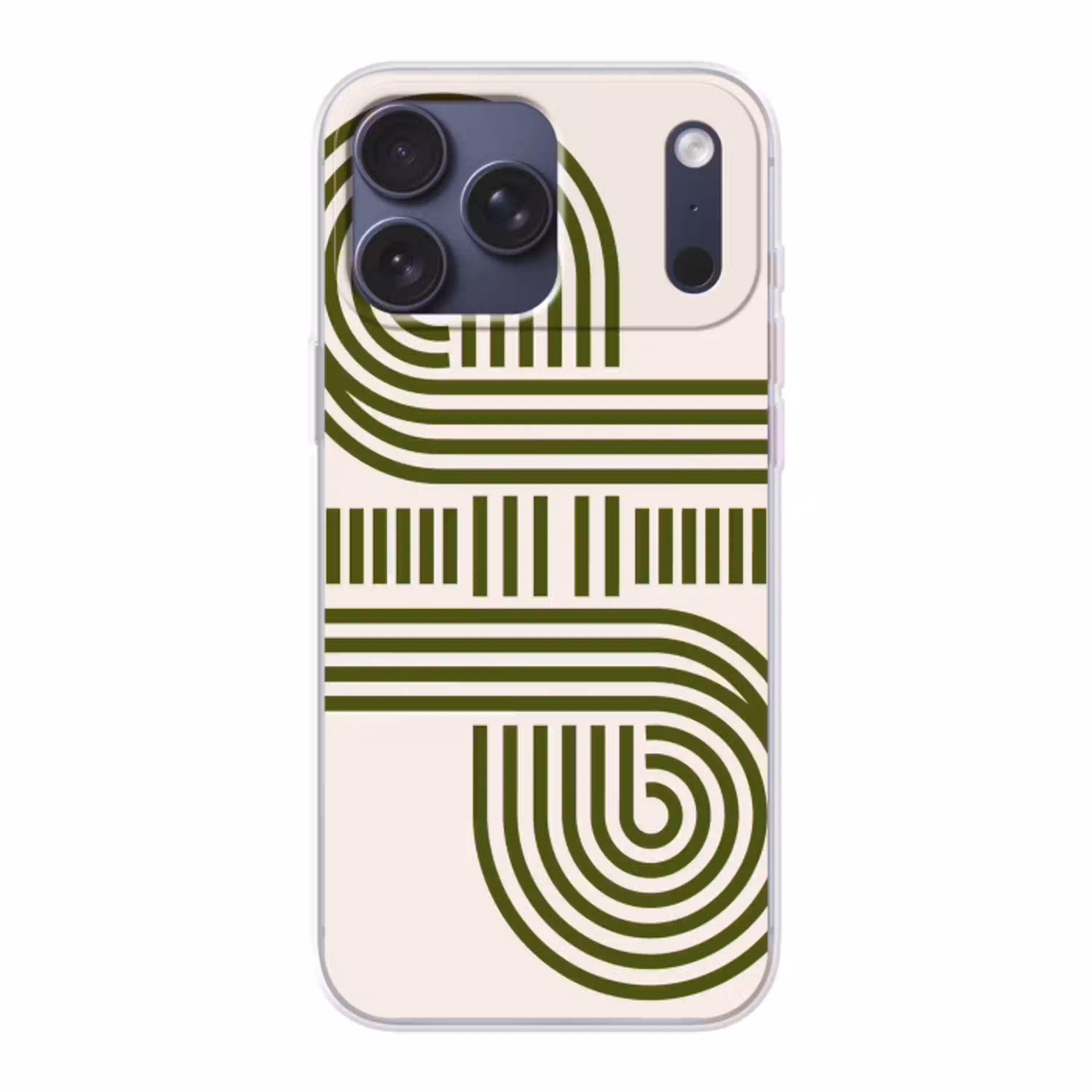 Abstract - Vormen - Modern - Groen Telefoonhoesje iPhone 17 Pro Max klein -3d