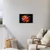 Peper - Graffiti - Verf - Abstract - Modern - Kleurrijk Tuinposter op houten frame 2 cm dik klein -sfeer1