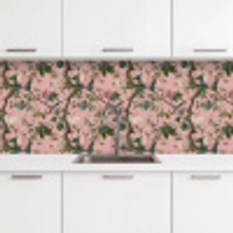 Pioenrozen - Botanisch - Vogel keuken achterwand 2 middel 871 -3d