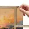 Modern - Abstract - Goud - Roze Light Box met batterij (Wandlamp) middel -USP_websiteprintNL