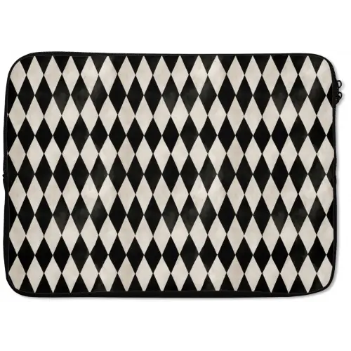 Klassiek - Patroon - Zwart laptophoes neopreen klein 279 -zkaufland3dotto
