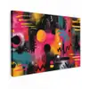 Kleurvlakken - Vormen - Kleurrijk - Abstract canvas 2cm klein -z3d