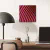 Lijnen - Rood - Beweging aluminium wit klein -sfeer5