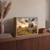 Koe - Weiland - Dieren portret - Natuur - Koeien Light Box met batterij (Wandlamp) middel -sfeer2