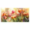 Tulpen - Sprookjesachtig - Kleurrijk Muismat XXL klein -3d_leeg