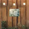 Lieveheersbeestje - Bloemen - Wit tuinposter los doek klein -sfeer1