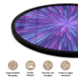 Dynamisch - Ruimte - Kleurrijk Fotolijst rond zonder passe partout klein -closeup_NL