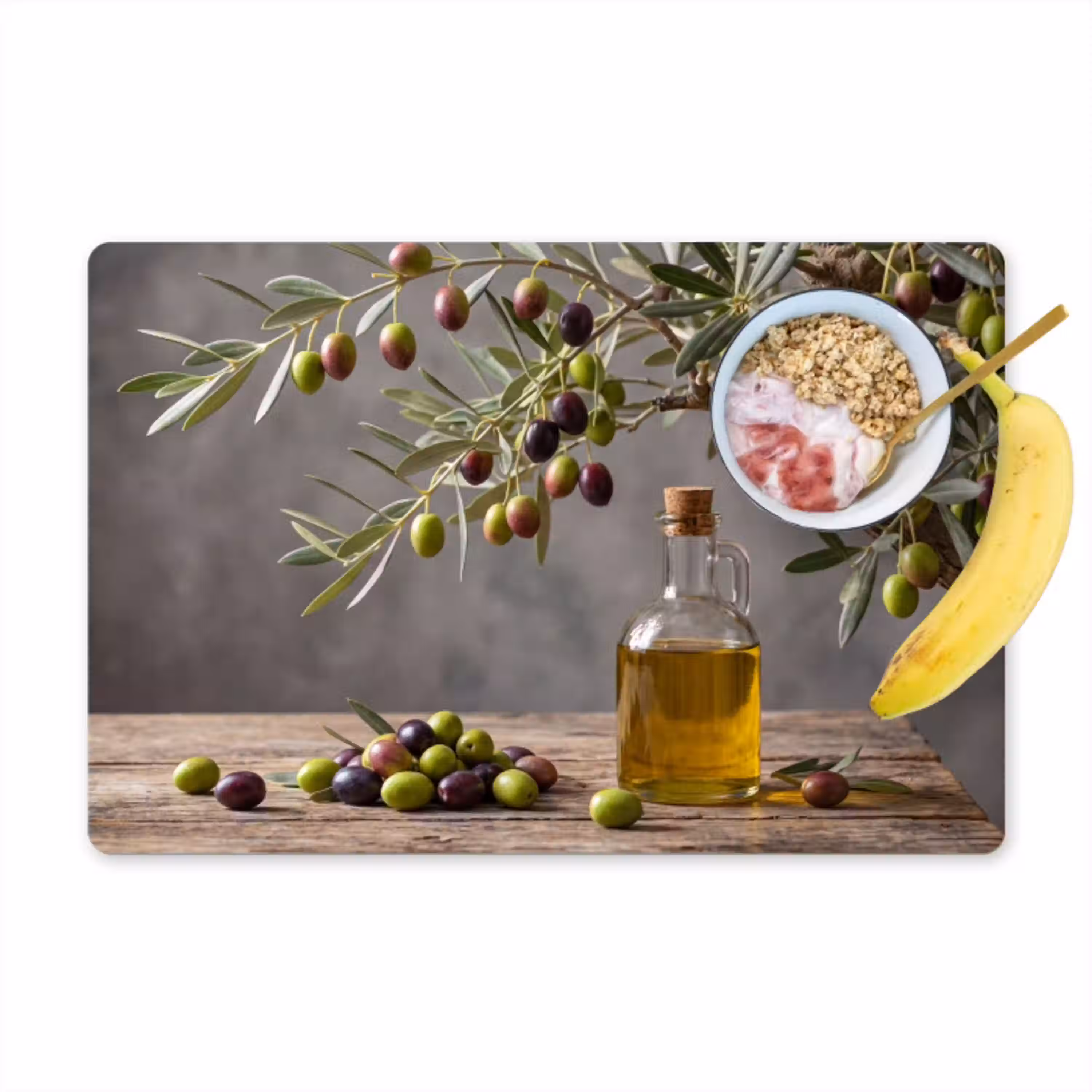 Olijfboom - Olijven - Natuur Placemat vinyl groot -zzzproduct_Kitchenyeah-website