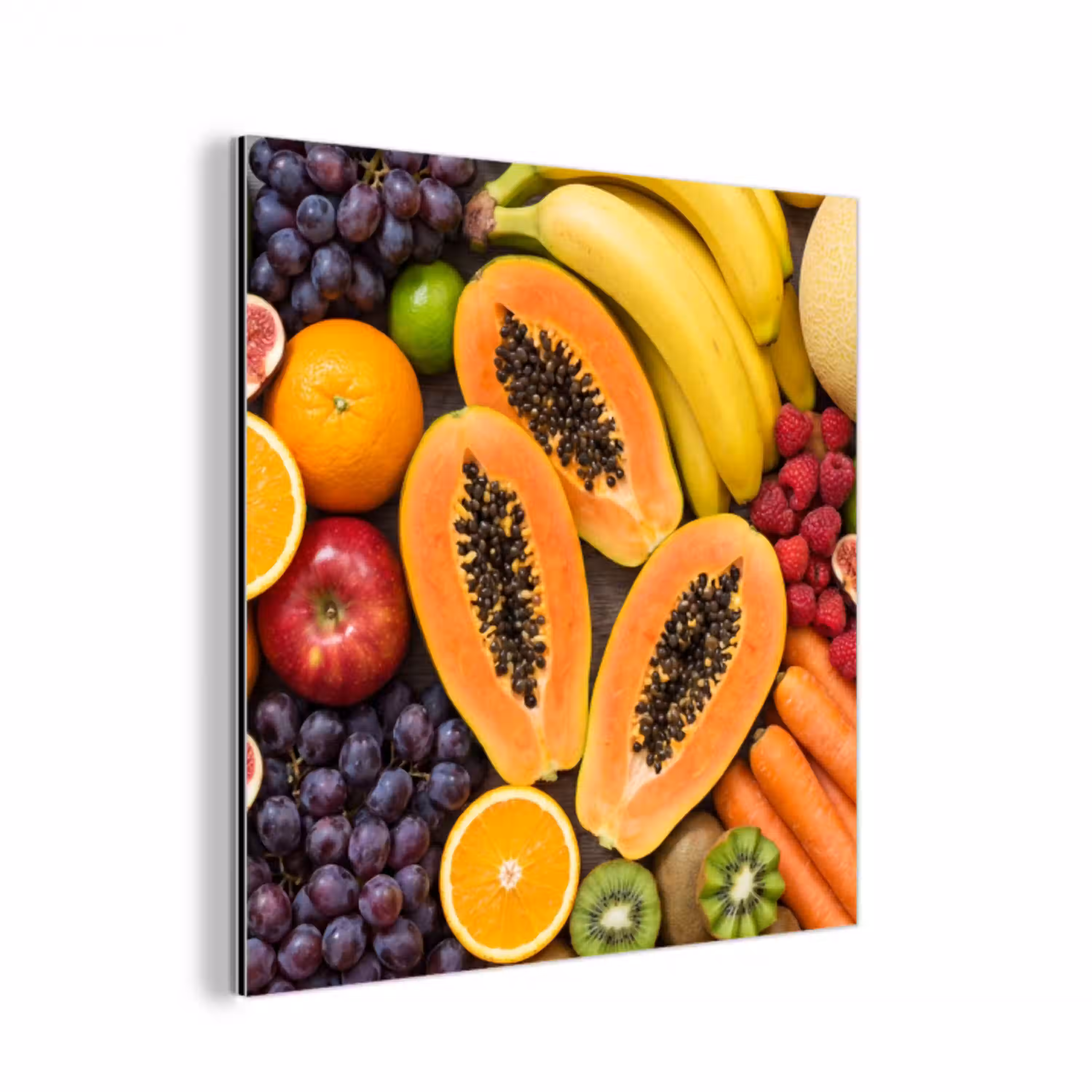 Eten - Fruit - Groenten - Vers - Kleurrijk aluminium wit klein -3d