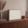 Hart - Vierhoek - Wit - Zwart Light Box met batterij (Wandlamp) middel 907 -sfeer2