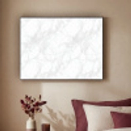 Minimalistisch - Wit - Grijze aders Textielframe zwart klein 947 -sfeer1
