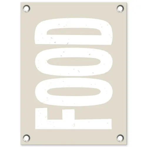 Food - Eten - Decoratie - Japandi tuinposter los doek klein -3d
