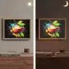 Koffie - Graffiti - Drinken - Abstract Light Box met batterij (Wandlamp) middel -sfeer3