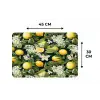 Hangende - Citroenen - Witte - Bloemetjes Placemat vinyl groot 368 -specs