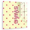 Swag - Roze - Stippen - Geel plexiglas 5mm klein -zzzproduct_nieuw