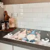 Kerst - Gnomen - Pastel Inductie beschermer vinyl 3mm klein -sfeer3