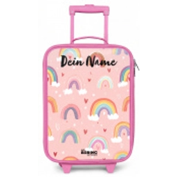 Regenboog - Patroon - Pastel Kinderkoffer - Roze klein -zz3dotto
