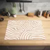 Beige - Aardspatroon Inductie beschermer vinyl 3mm klein -sfeer5