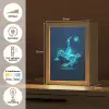 Voetballer - Blauw - Neon Light Box met kabel klein -USP_NL