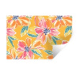 Textuur - Bloemen - Kleurrijk Muursticker klein 286 -3d