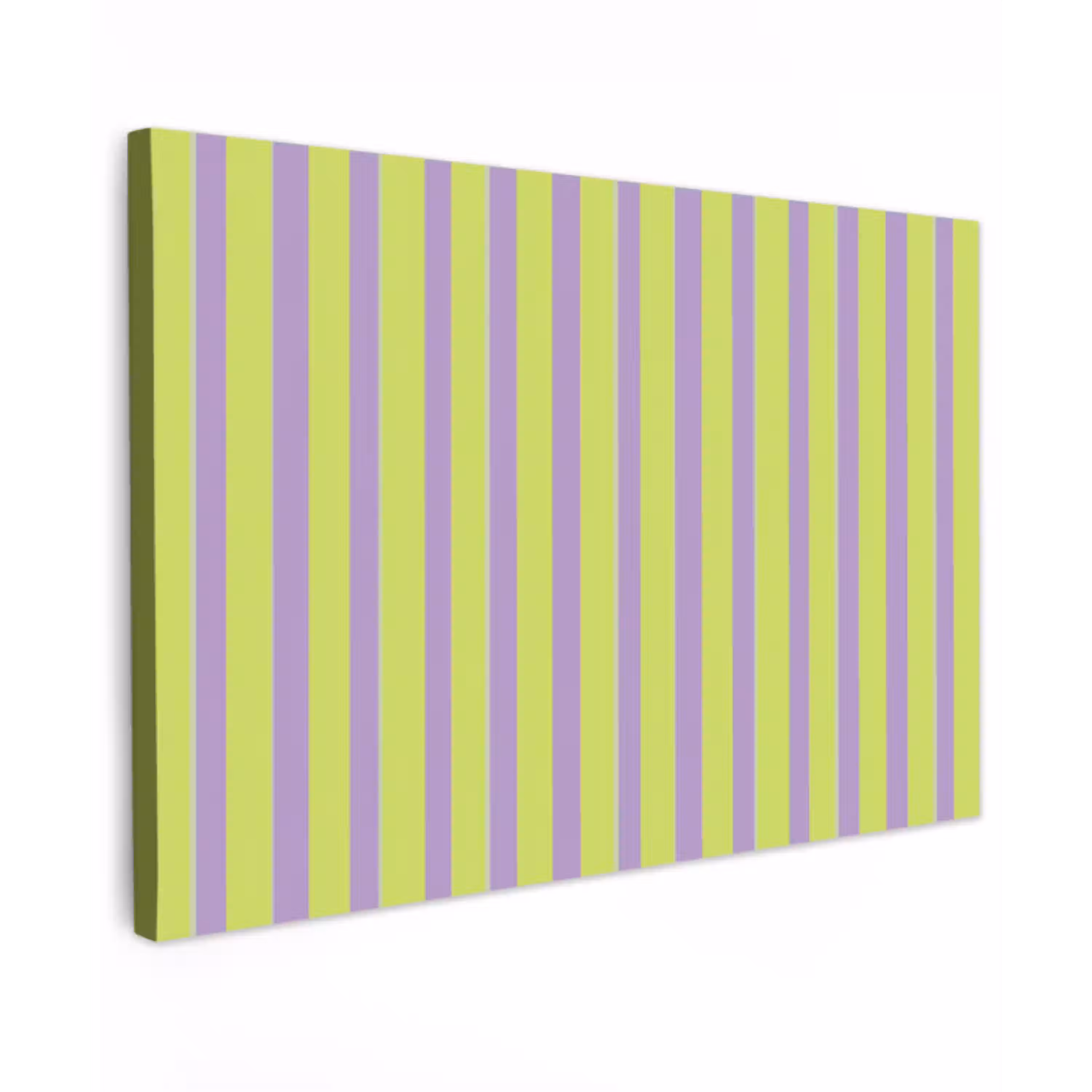 Strepen - Patroon - Groen canvas 2cm klein 34 -z3d
