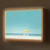 Strand - Blauwe lucht - Geel - Parasol Light Box met batterij (Wandlamp) middel -z3d_website