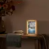 New York - Skyline - Stad - Blauw Light Box met kabel (Tafellamp) klein -sfeer4