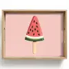 Watermeloen - Ijsje - Pitjes - Rood Dienblad Rechthoek middel -z3d_shopping