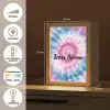Tie dye - Abstract - Blauw - Roze Light Box met kabel (Kinderlampje) klein -USP_NL