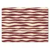 Golven - Rood - Patroon - Crème muismat rubber klein 262 -3d