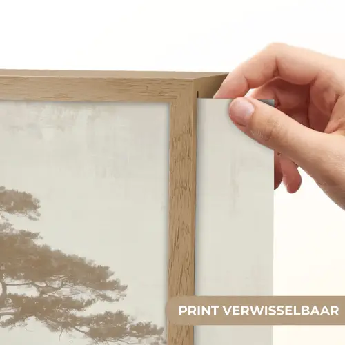 Boom - Oosterse stijl - Landschap Light Box met batterij (Wandlamp) middel -USP_websiteprintNL