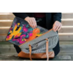 Abstract - Graffiti - Kleurrijk - Verfspatten laptophoes neopreen klein -tas
