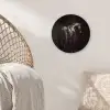 Krachtig - Paard - Donker Wandcirkel kunststof plaat 5mm dik klein -sfeer5