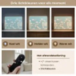 Stängel – Blumen – Luft – Weiß Light Box met batterij (Wandlamp) middel -USP_lichtkleurNL