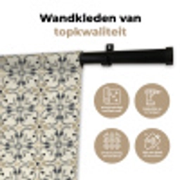 Floraal - Patroon - Kleurrijk Wandkleed katoen klein 269 -sfeer2