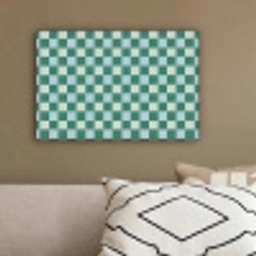 Schaak - Klassiek - Groen canvas 2cm klein 34 -sfeer3
