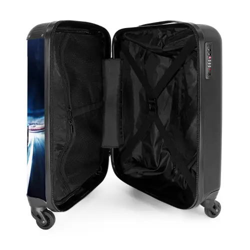 Blauwe blitz NBS - Handbagage koffer - Kinderen Unisex middel -binnenkant