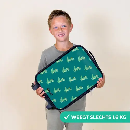 Tyranosaurus specs Kinderkoffer - Zwart klein -sfeer4_NL