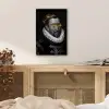 Willem van Oranje - Adriaen Thomasz - Zwart - Wit aluminium wit klein -sfeer3