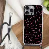 Gaming - Streepjes - Roze - Abstract Hoesje iPhone 16 Pro Max met koord klein -sfeer4