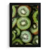 Kiwi - Fruit - Groen fotolijst zwart zonder passe partout klein -3d