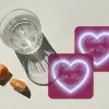 I liked it so it's mine - Neon hart - Roze onderzetter kurk middel -sfeer4